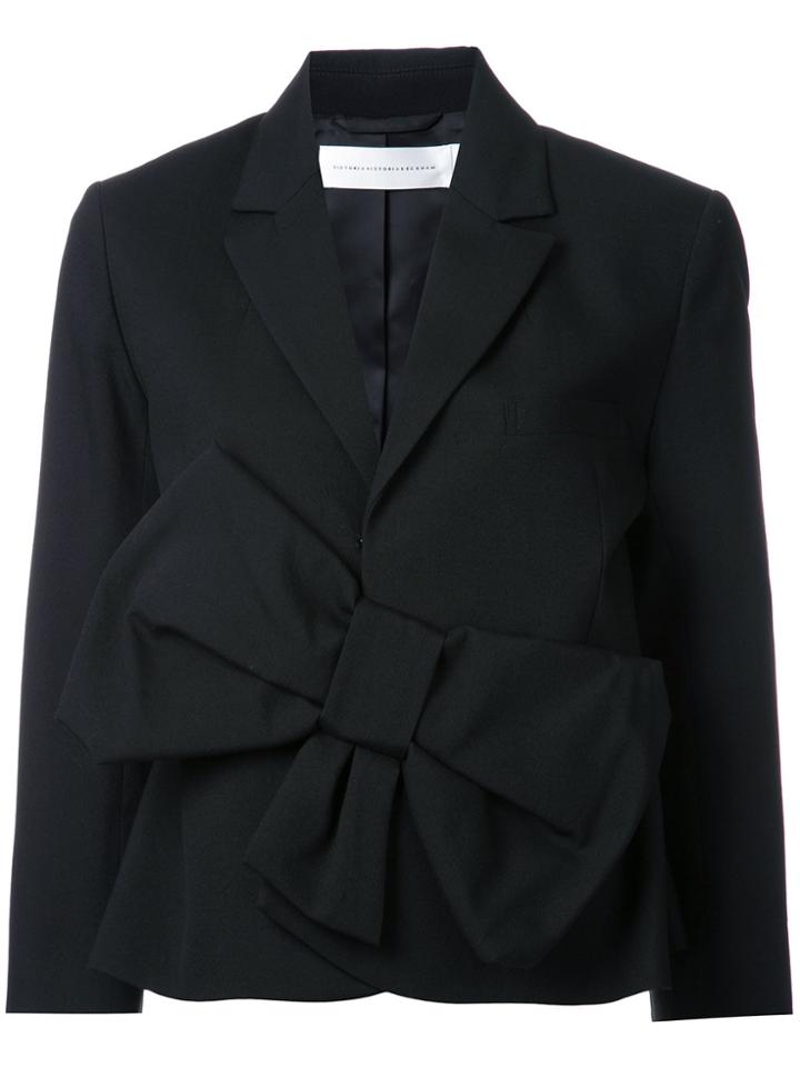 Victoria Victoria Beckham Front Bow Blazer - Black