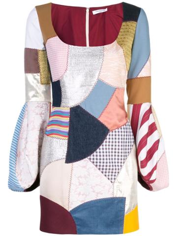 Françoise Patchwork Mini Dress - Multicolour