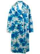 Jil Sander Fidenza Floral Coat - Blue