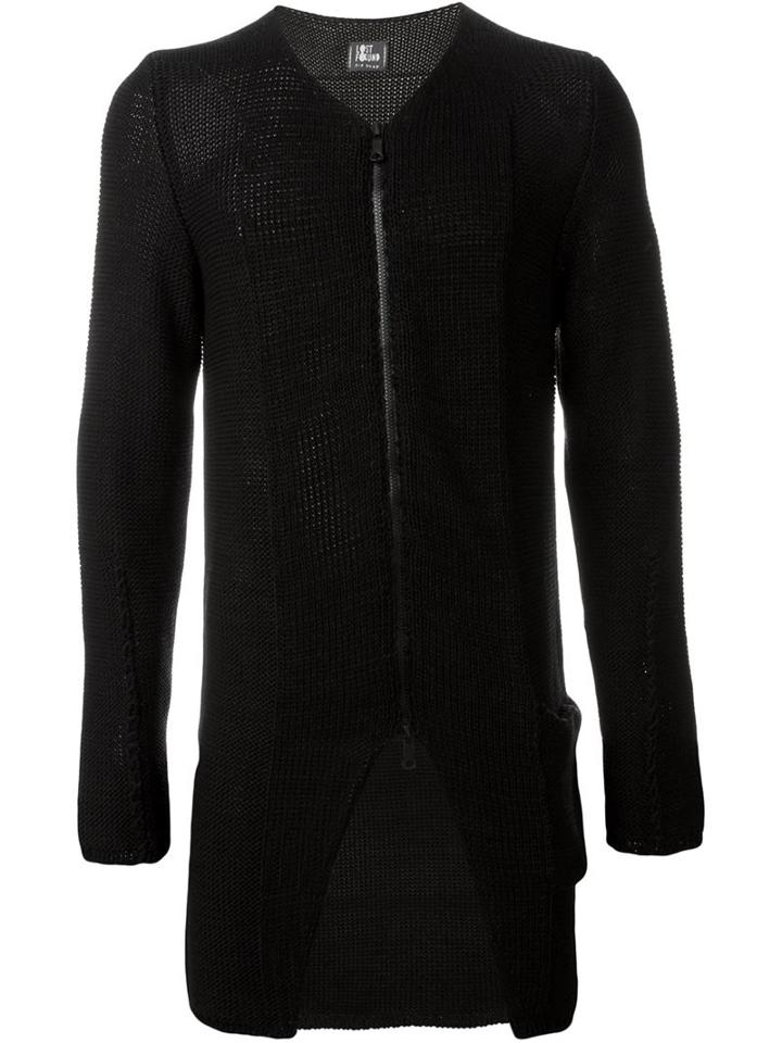 Lost And Found Stitch Detail Zip Cardigan
