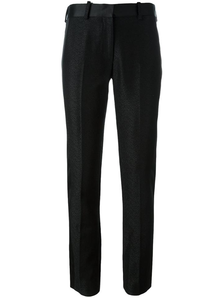 Victoria Beckham Tailored Textured Trousers - Black