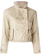 Aspesi - Padded Cropped Jacket - Women - Polyester - L, Nude/neutrals, Polyester