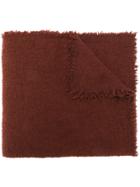 Faliero Sarti Wide Knitted Scarf - Brown