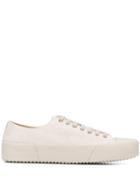 Jil Sander Ridged Court Sneakers - Neutrals