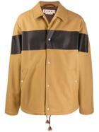 Marni Colour Block Oversized Shirt Jacket - Brown