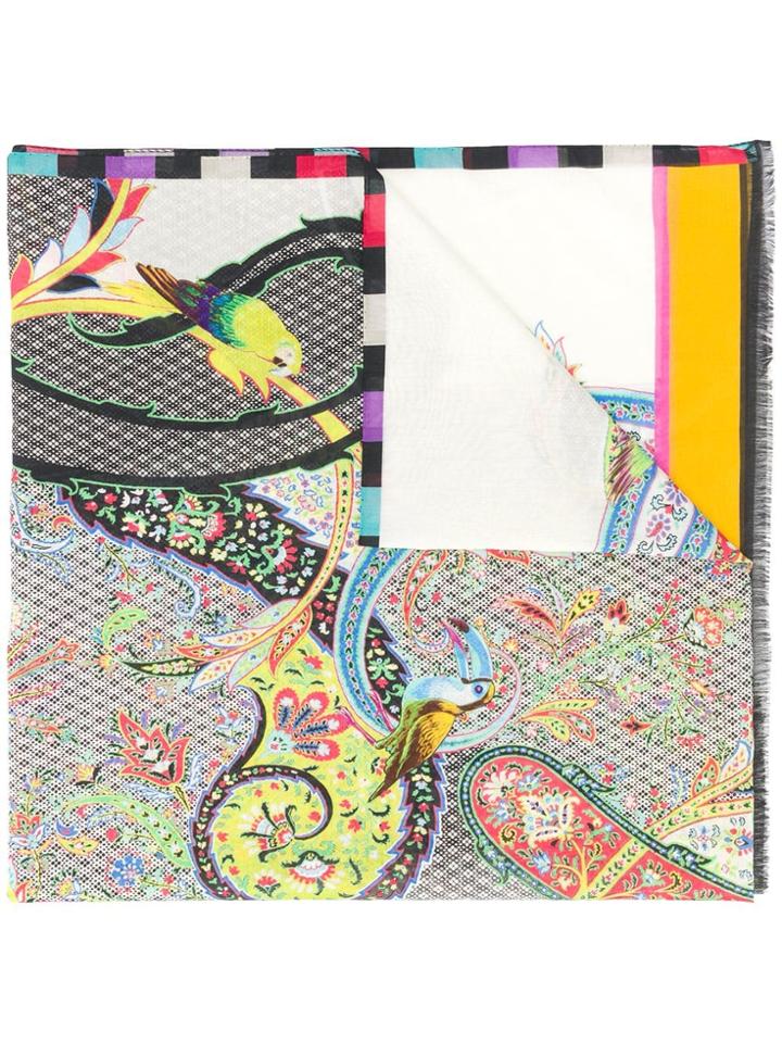 Etro Multi-print Scarf - Neutrals