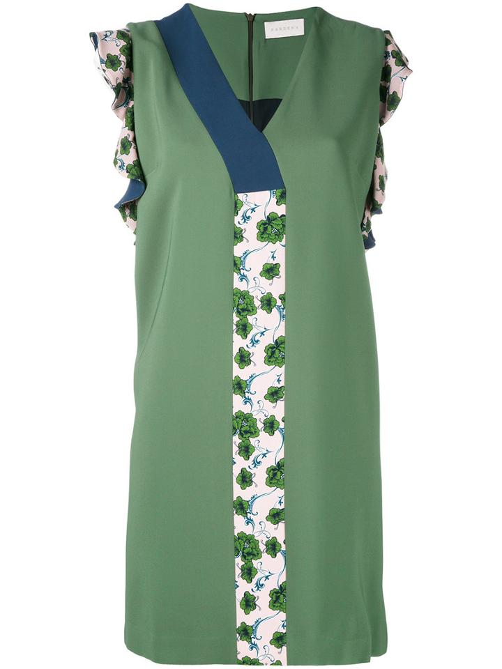 Pardens - Mini Dress - Women - Polyester/viscose/pbt Elite - 44, Green, Polyester/viscose/pbt Elite