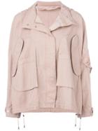 Army Yves Salomon Oversize Jacket - Nude & Neutrals