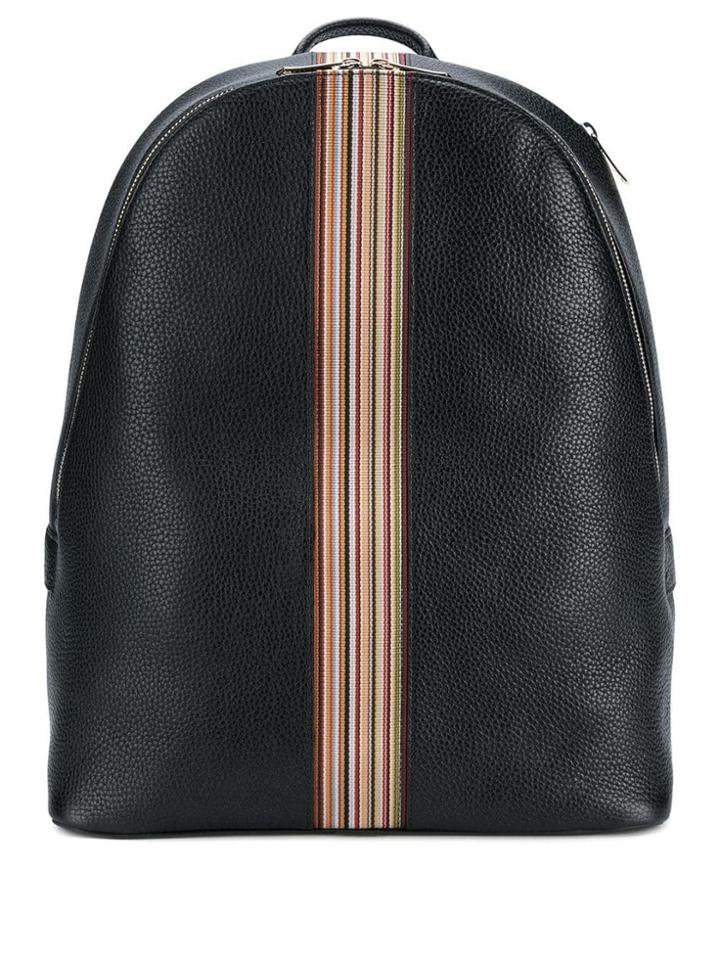 Paul Smith Classic Stripe Backpack - Black