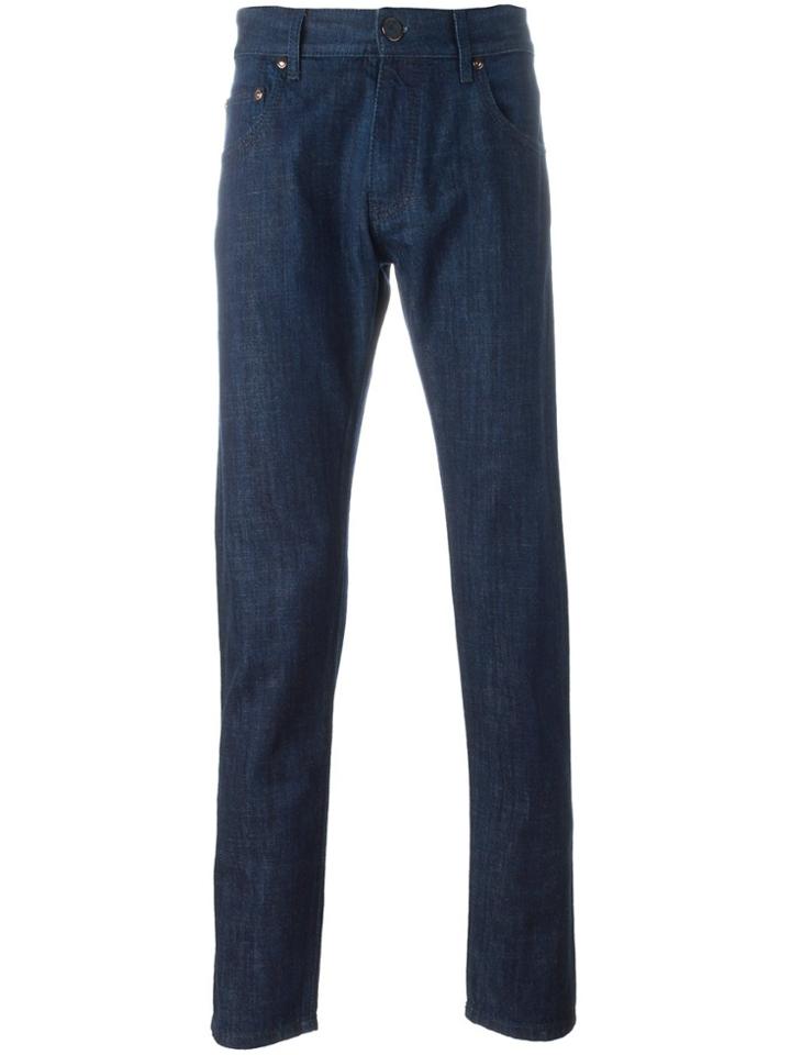 Giorgio Armani Straight Leg Jeans - Blue