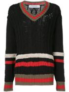 Education From Youngmachines Stripe Detail Jumper - Black