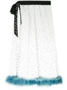 Tu Es Mon Trésor Flared Midi Skirt - Black