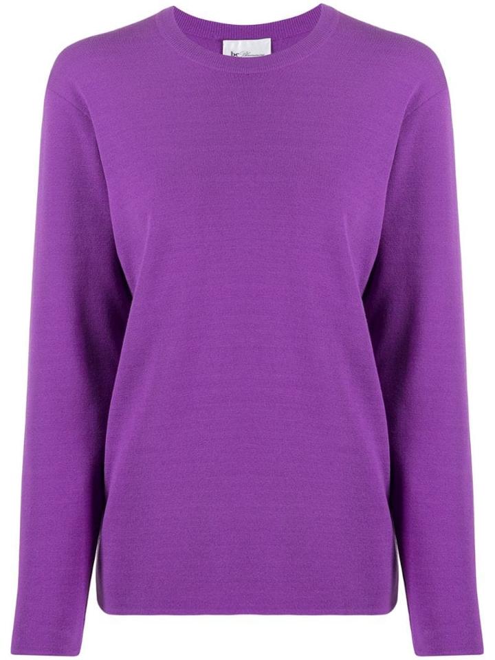 Be Blumarine Box-fit Sweatshirt - Purple