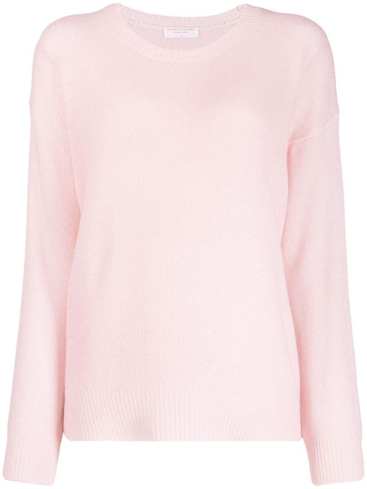 Majestic Filatures Relaxed-fit Knit Jumper - Pink