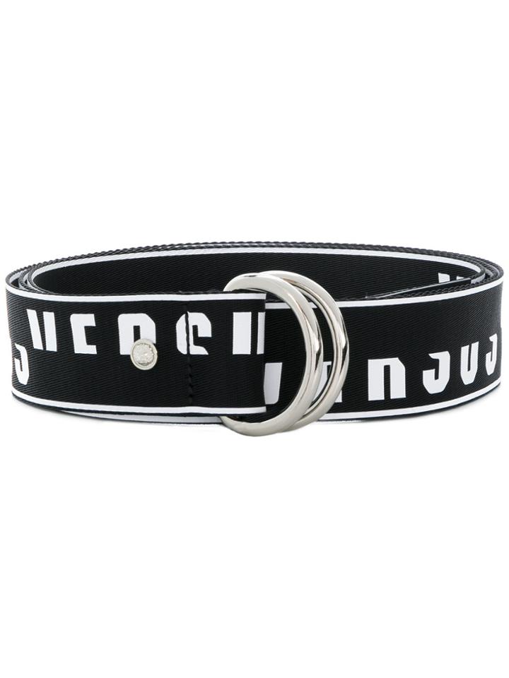Versus O Ring Logo Belt - Black