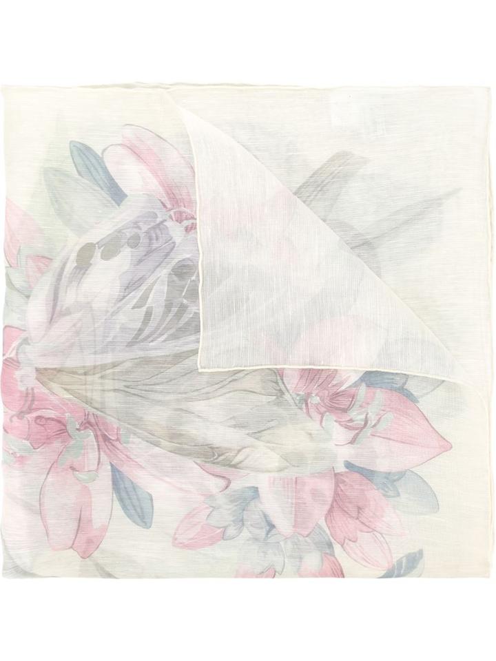 Salvatore Ferragamo Floral Print Scarf