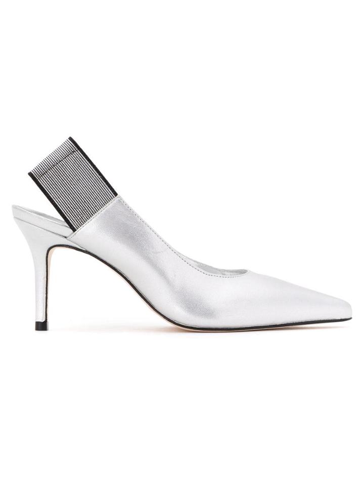Studio Chofakian Slingback Pumps - Silver