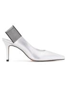 Studio Chofakian Slingback Pumps - Silver