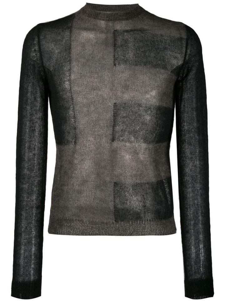 Rick Owens Patterned Jumper - Black