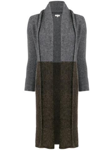 Borgo Asolo Colour Block Longline Cardigan - Grey