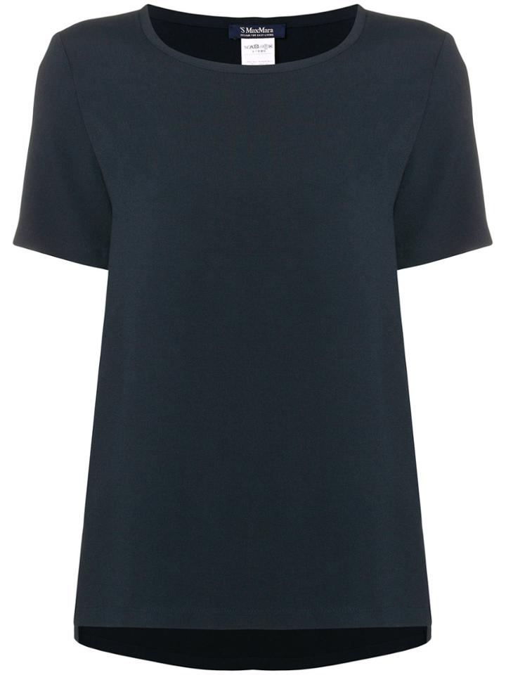 's Max Mara Boat Neck T-shirt - Blue