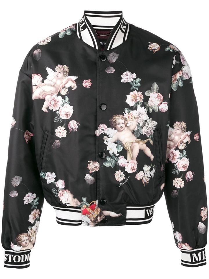 Dolce & Gabbana Angel Print Jacket - Black