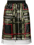 Blugirl Sequin-embellished Mini Skirt - Black