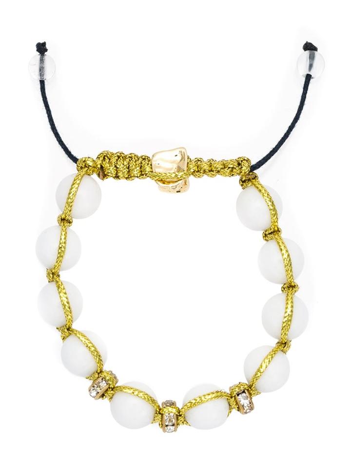 Francesca Romana Diana Embellished Bracelet, Women's, White