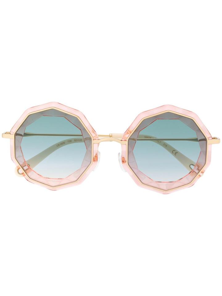 Chloé Eyewear Oversized Geometric Sunglasses - Pink