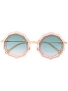 Chloé Eyewear Oversized Geometric Sunglasses - Pink