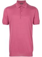 Kiton Slim Fit Polo Shirt - Pink & Purple