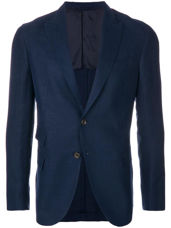 Eleventy Single Breasted Blazer - Blue
