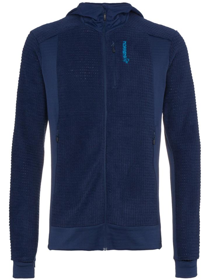 Norrona Alpha Zip Up Hoodie - Blue