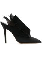 Andrea Mondin Joan Feather Pumps - Black