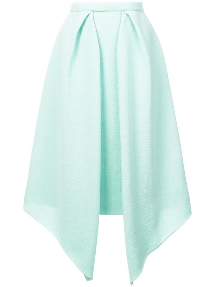 Delpozo Asymmetric Midi Skirt - Blue