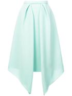 Delpozo Asymmetric Midi Skirt - Blue