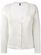 Eleventy Buttoned Cardigan, Women's, Size: Medium, White, Linen/flax