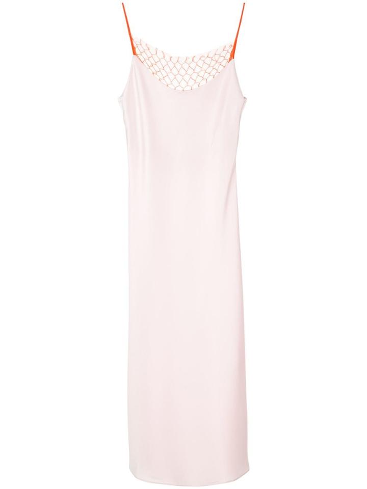 Christopher Esber Lattice Laced Tie Back Dress - Pink
