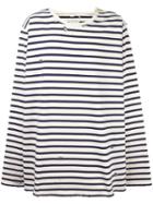 Faith Connexion Oversized Striped T-shirt, Men's, Size: Medium, Blue, Cotton