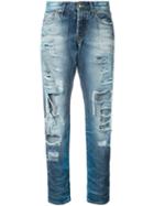 Prps - Distressed Straight Jeans - Women - Cotton - 27, Blue, Cotton
