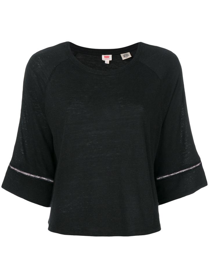 Levi's Broderie Anglaise Detail Blouse - Black