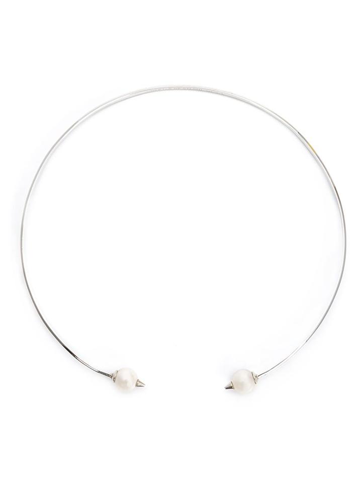 Nektar De Stagni Spike Pearl Choker, Women's, Grey