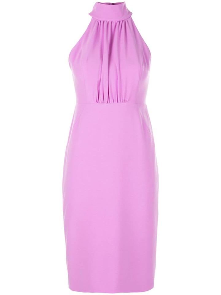 Halston Heritage Halter Neck Dress - Tulip