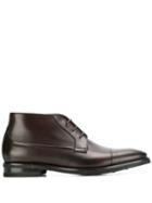 Canali Lace-up Ankle Boots - Brown