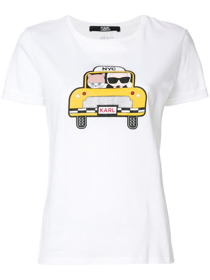 Karl Lagerfeld Karl & Choupette T-shirt - White