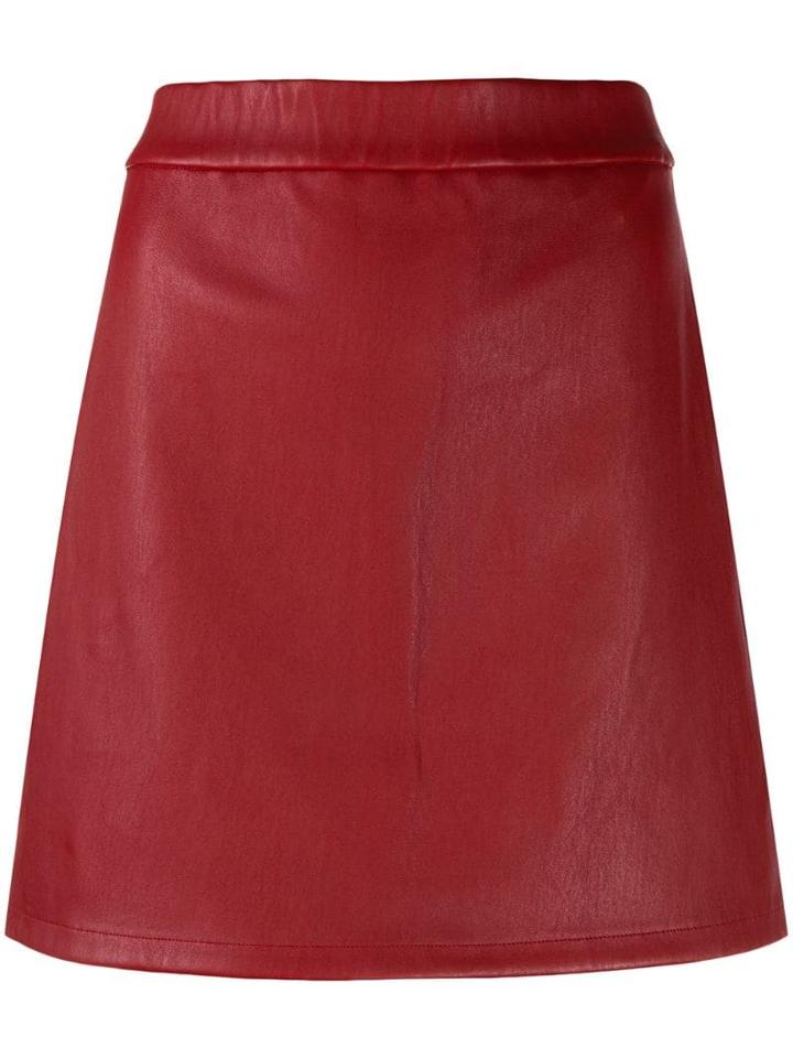 Helmut Lang Plain Mini Skirt - Red