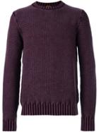 Tod's Textured Knit Jumper, Men's, Size: Small, Pink/purple, Merino