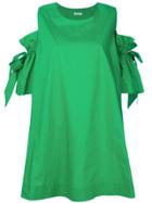 P.a.r.o.s.h. Dropped Tie Sleeves Dress - Green