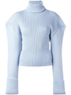 Jacquemus Oversized Shoulder Jumper, Women's, Size: 40, Blue, Wool