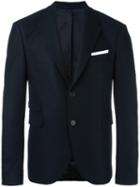 Neil Barrett Flap Pocket Blazer, Men's, Size: 46, Black, Wool/nylon/polyester/viscose